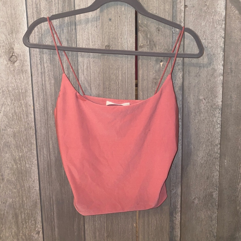 Pink American Threads tank top
